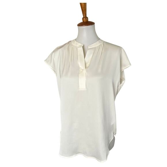 NWT Quince Ivory Silk Blend Cap Sleeve Blouse – XS - Picture 4 of 6